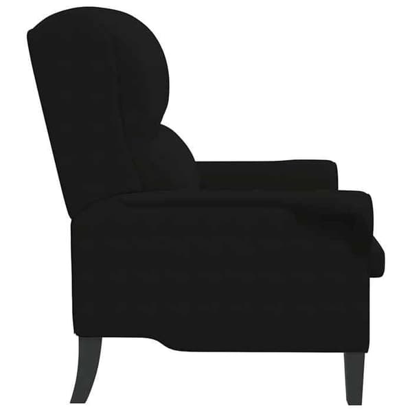 Maison Exclusive - stol Sort 76 x 94 x 102 cm Mikrofiber