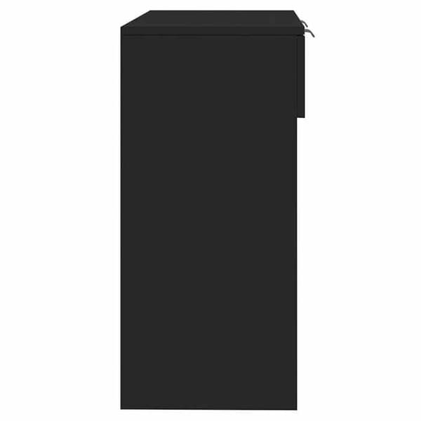 Maison Exclusive - Konsolbord svart 90x36x75 cm ingenjörsträ