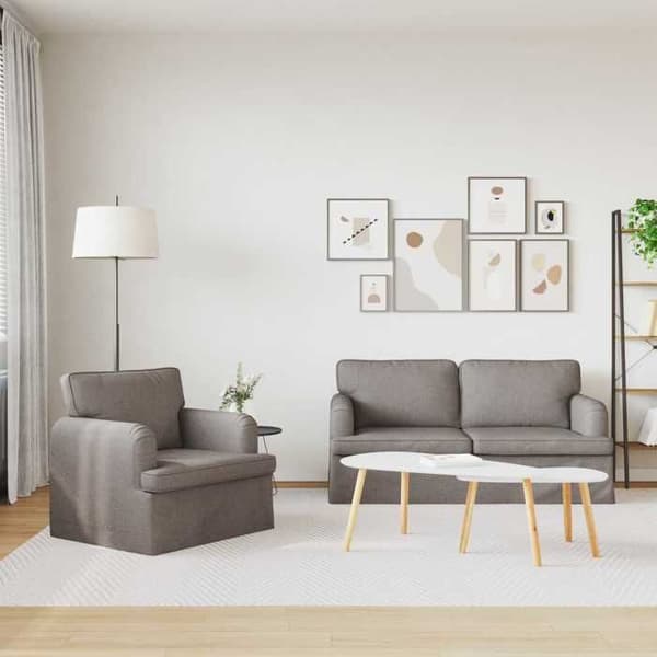 Maison Exclusive - 2-delars soffset i taupe tyg