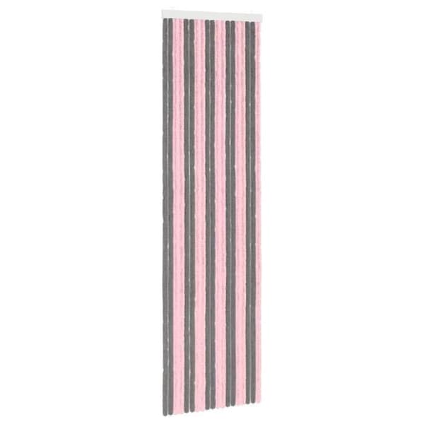 Insektsgardin - EXKLUSIV HEM - Mask - Grå silver och rosa - Randig - Polypropen Grå Silver och Rosa
