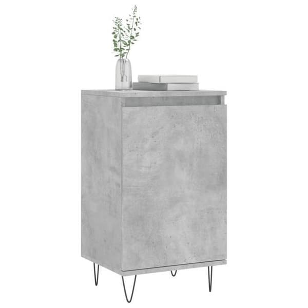 Maison Exclusive - Buffet 2 stk grå beton 40x35x70 cm ingeniørtræ