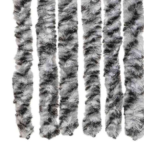 Maison Exclusive - Harmaa ja musta-valkoinen hyttysverkko 90x200 cm chenille