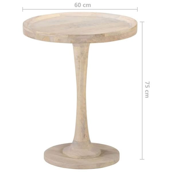 Maison Exclusive - Sidebord Ø60x75 cm Massivt mangotræ