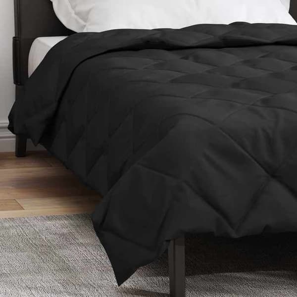 Maison Exclusive - Helårs dyne Sort 135 x 200 cm Mikrofiber