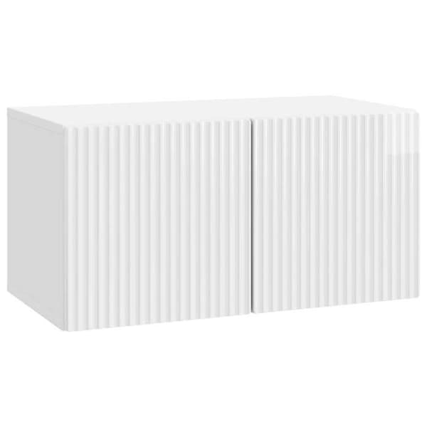 Maison Exclusive - Väggmonterad TV-möbel 59,5 x 31 x 30 cm Vit blank