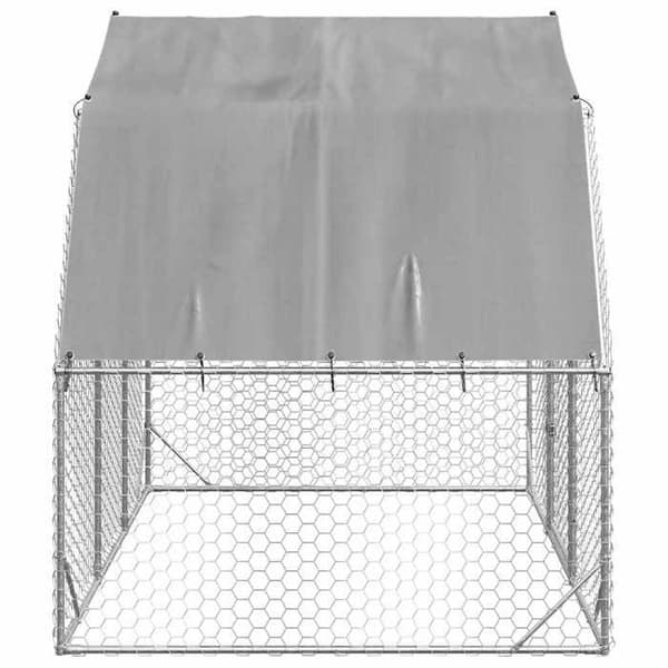 Maison Exclusive - Hönshus med tak 2,5x2x2,25 m galvaniserat stål