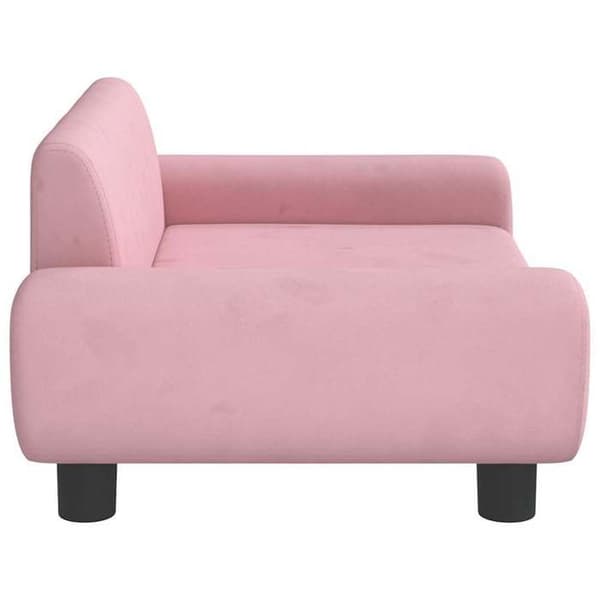 Maison Exclusive - Koiran sänky vaaleanpunainen 70x45x33 cm sametti rosa