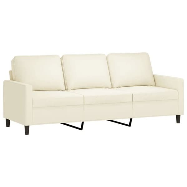 Maison Exclusive - 4-delars soffa i krämfärgad sammet Grädde