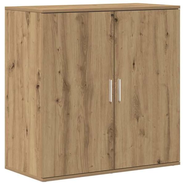Maison Exclusive - Buffet i håndlavet egetræ 79 x 38 x 80 cm Ingeniørtræ