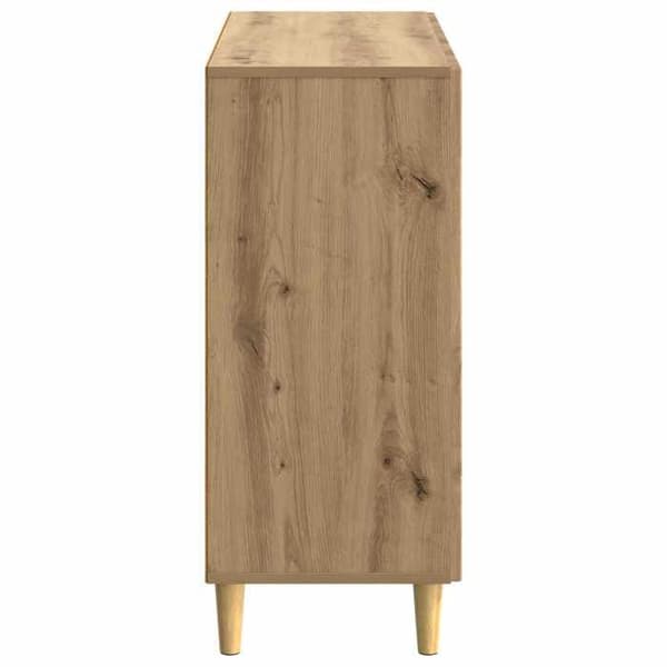 Maison Exclusive - Buffet i håndlavet egetræ 89 x 34,5 x 80 cm Ingeniørtræ