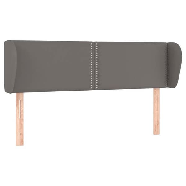Maison Exclusive - Hovedgærde med ører Grå 147x23x78/88 cm Simililæder Grå