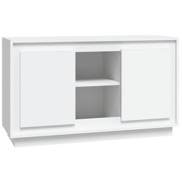 Maison Exclusive - Vit buffé 102x35x60 cm ingenjörsträ