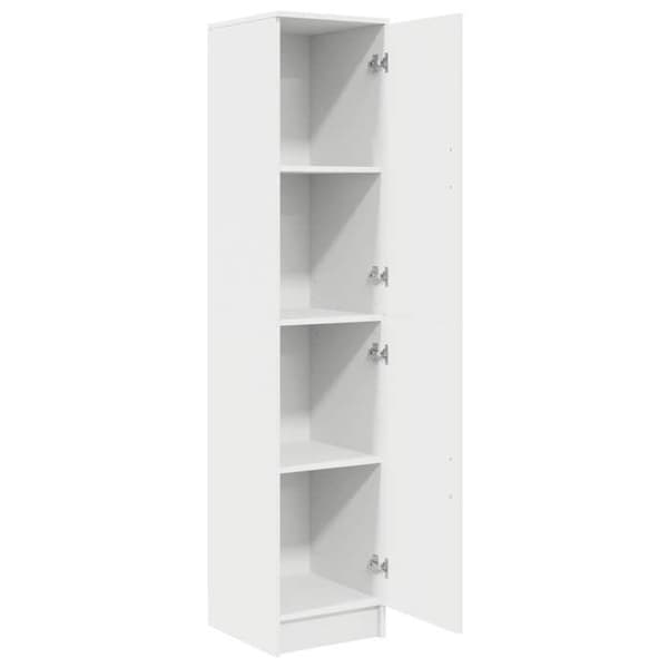 Buffé hög - EXKLUSIVT HUS - 35 x 39 x 168 cm - Vit - Ingenjörsträ - Nutida Vit