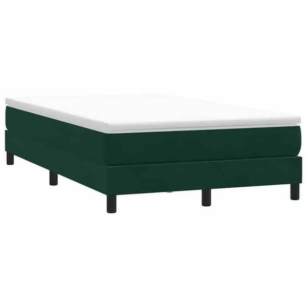 Sengebund med lameller - EKSKLUSIV HUS - 120x210 cm - Velour - Mørkegrøn - Robuste ben Mörkgrön