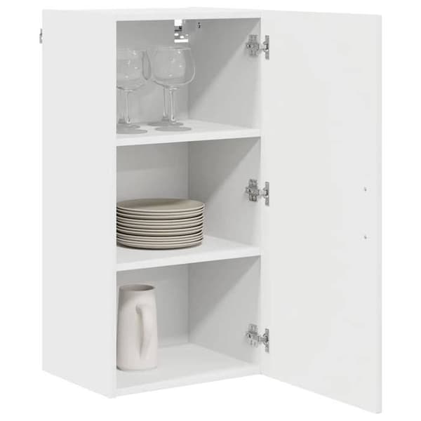 Maison Exclusive - Diskmaskinspanel Kalmar Vit glansig 40 x 31 x 80 cm Strålande vit