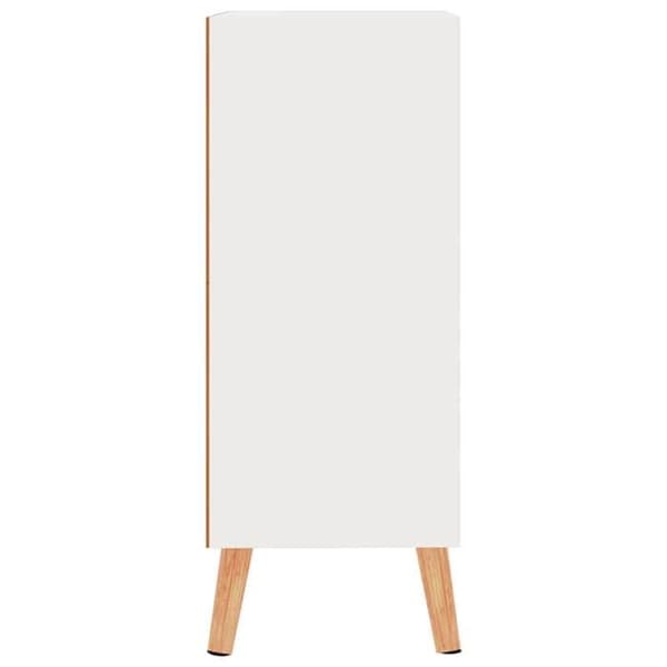 Maison Exclusive - Hvid glans buffet 60x30x72 cm ingeniørtræ