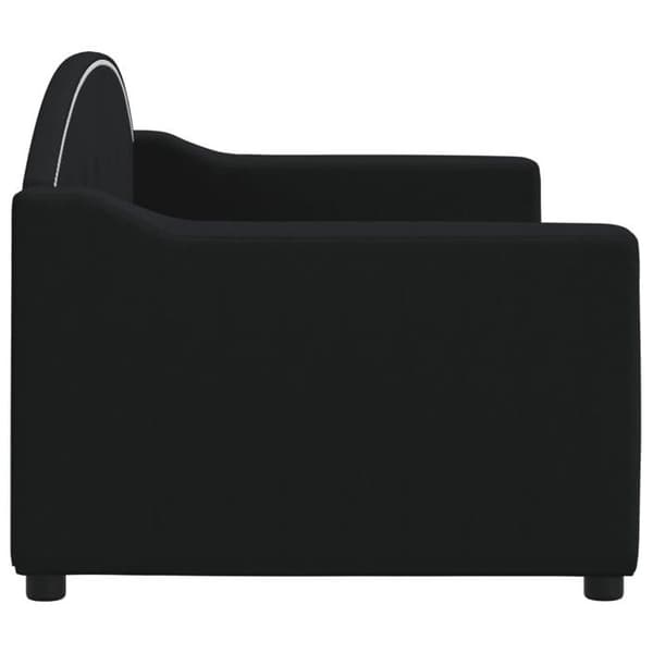 Maison Exclusive - Musta 80x200 cm kangas ilman patjaa lepotuoli