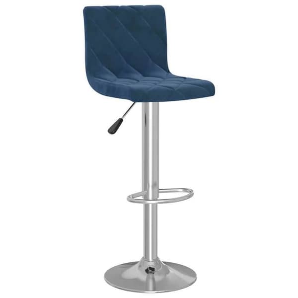 Maison Exclusive - Barstolar set om 2 blå sammet