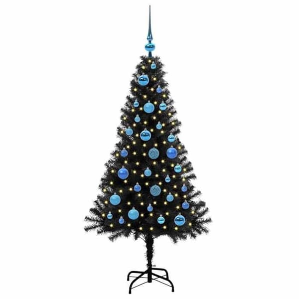Maison Exclusive - Musta joulukuusi 150 cm PVC