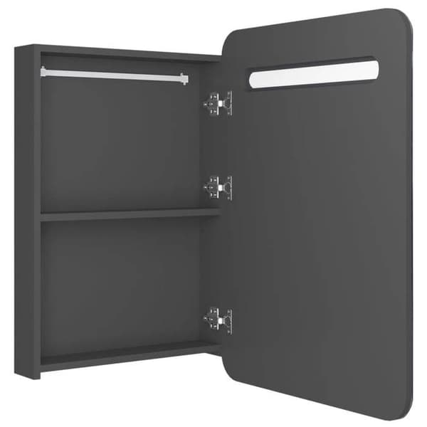 Maison Exclusive - LED-peilikaappi harmaa 60x11x80 cm