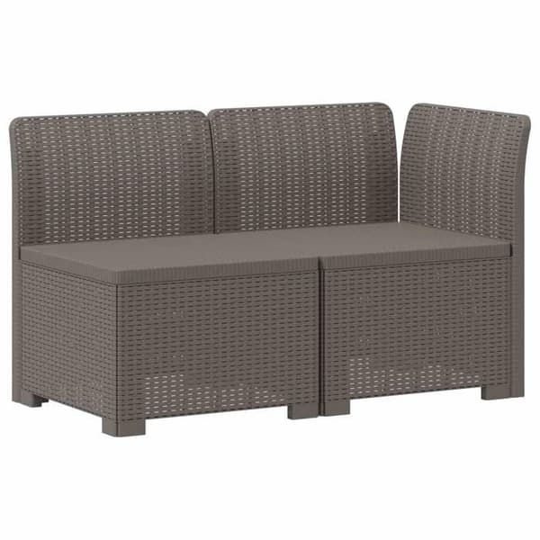 Havemøbel - EKSKLUSIVT HUS - 2-personers sofa - Rattan look - Polypropylen - UV-resistent