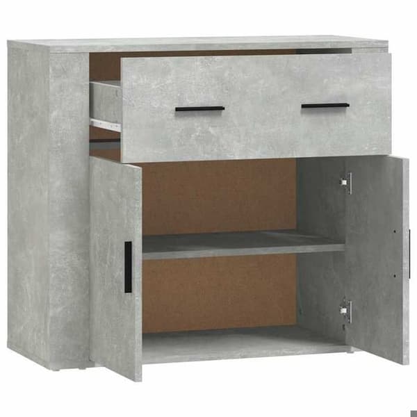 Maison Exclusive - Buffé Grå betong 80x33x70 cm Ingenjörsträ