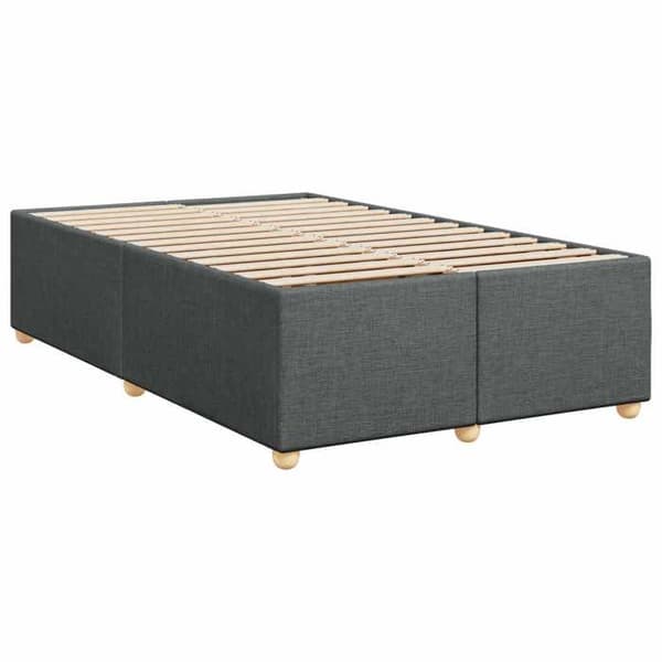 Maison Exclusive - Boxspring säng med madrass Mörkgrå 120 x 190 cm Tyg Mörkgrå