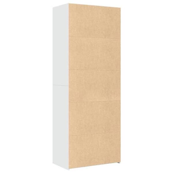 Maison Exclusive - Høj hvid buffet 70x41x185 cm ingeniørtræ Vit