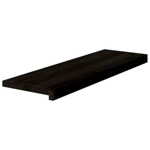 Maison Exclusive - Trappe 2 stk brun-sorte 80x30x2 cm massiv eg brun-svart