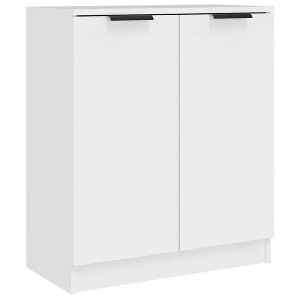 Buffé - 2 delar - Vit - 60 x 30 x 70 cm - Lättstädad ingenjörsträ Vit