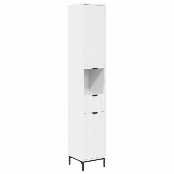 Exklusiv bostad - Badrumsskåp Vitt 31,5 x 33 x 190 cm Vit