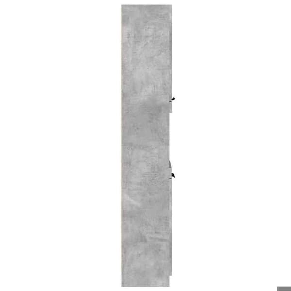 Maison Exclusive - Badeværelsesskab grå beton 32x34x188,5 cm