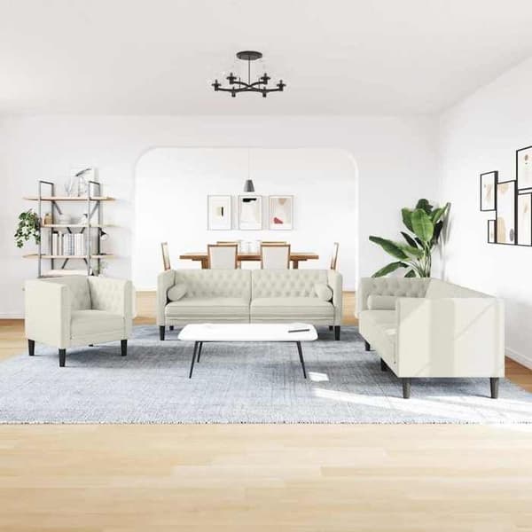 Maison Exclusive - Chesterfield sofa sæt med 3 stk. velourpuder