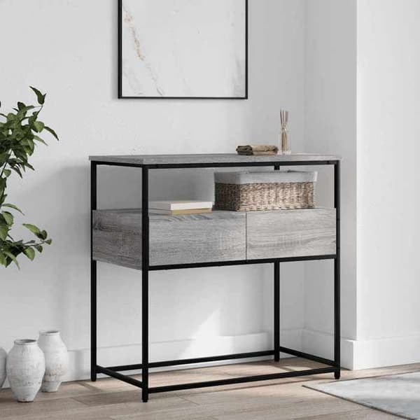 Maison Exclusive - Konsolbord sonoma grå 75x40x75 cm ingenjörsträ