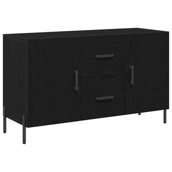 Maison Exclusive - Buffet Sort egetræ 100 x 36 x 60 cm Ingeniørtræ
