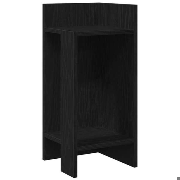 Maison Exclusive - 2 stk. sideborde med hylde sort 25,5x27x60 cm
