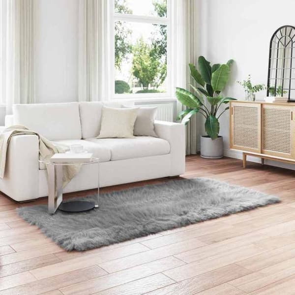 Maison Exclusive - Matta i falsk TAFALLA Grå 80 x 200 cm Polyester