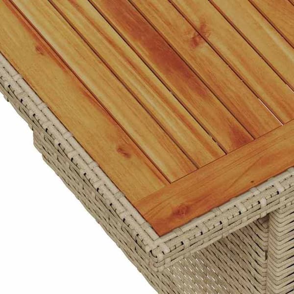 Trädgårdsmöbelset - EXKLUSIV HEM - 6 delar - Beige - Polyrotting - Modulerbar med förvaring beige