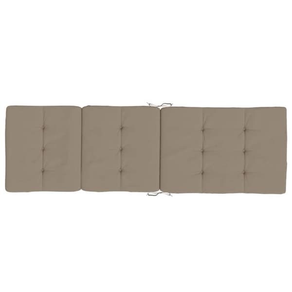 Maison Exclusive - Långfällstolar kuddar set om 2 taupe oxford tyg