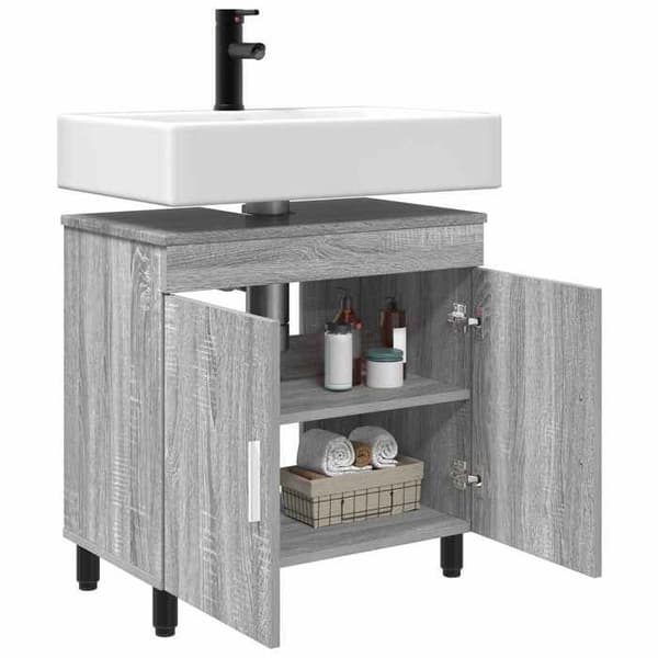 Maison Exclusive - Sonoma grå badeværelsesvaskenhed 60 x 35 x 60 cm