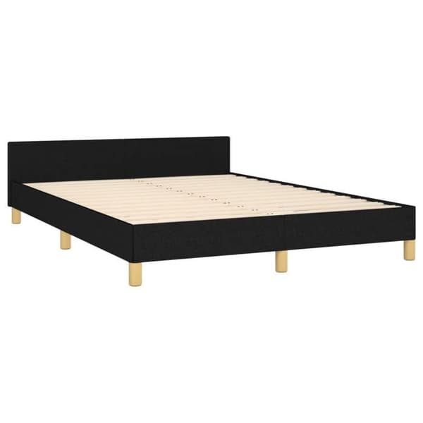 Maison Exclusive - Sengestel uden madras sort 140x190 cm stof
