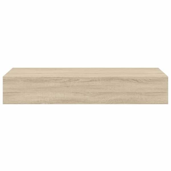 Maison Exclusive - Vägghylla med låda ek 60x23,5x10 cm MDF Ek
