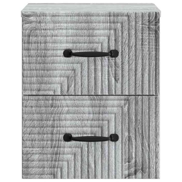 Maison Exclusive - Sonoma harmaa seinähyllyyöpyöre 34,5 x 33 x 40 cm