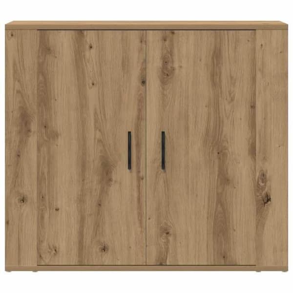 Maison Exclusive - Buffet i egetræ, håndlavet 80x33x70 cm, ingeniørtræ