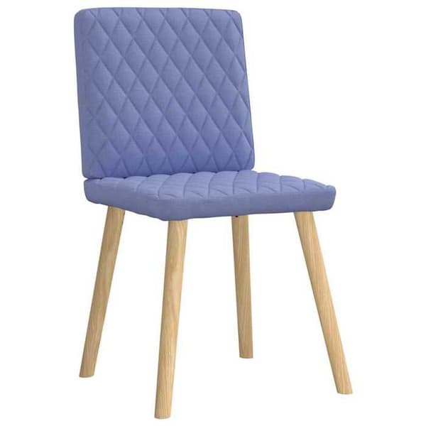 Maison Exclusive - Matstolar set om 4 blå jeans tyg