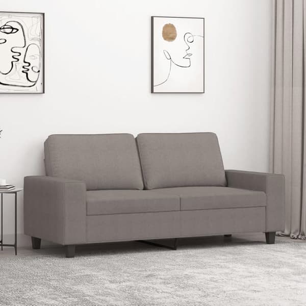 Maison Exclusive - Soffa 2-sits Taupe 140 cm Tyg