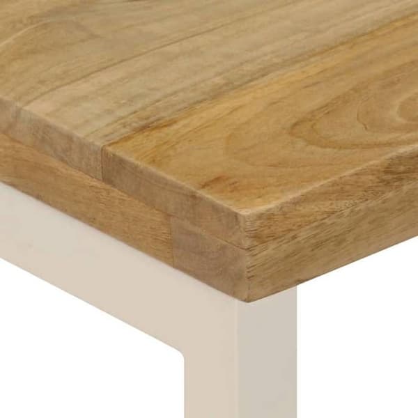 Maison Exclusive - Sofabord 100x50x35 cm Solid mangotræ og stål