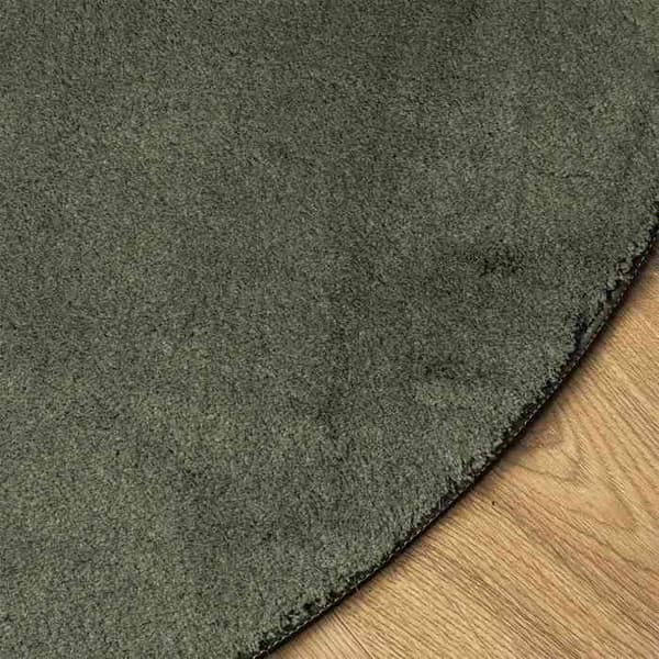 Maison Exclusive - HUARTE-matto, metsänvihreä, 140 x 200 cm, 100 % polyesteri
