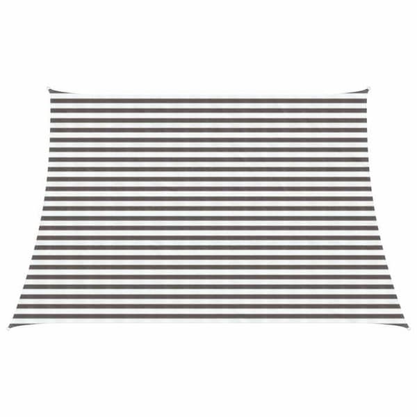 Maison Exclusive - Skuggnät 3 / 4 x 3 m HDPE Rektangulär Ljusgrå och Vit