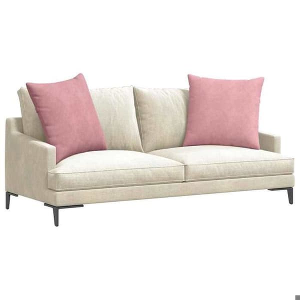 Soffkuddar - EXKLUSIV HEM - 80 x 80 cm - Rosa - Premium ribbad sammet - Set om 2 Ros